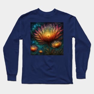 Mystical Bohemian Flowers Long Sleeve T-Shirt